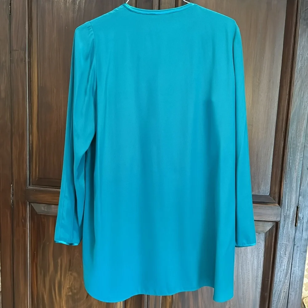Lafayette 148 Teal blue tunic - Picture 4 of 5